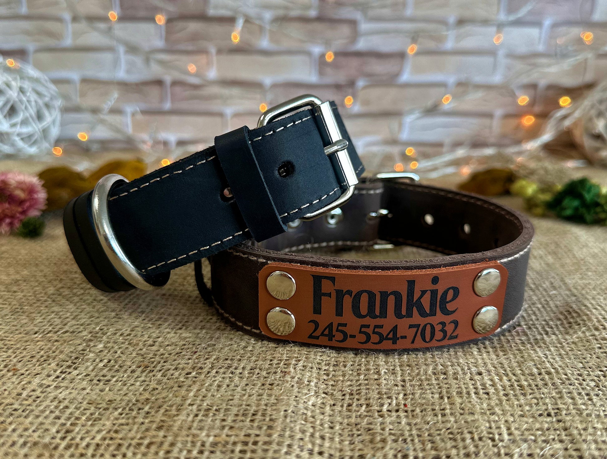 Lightweight leather collar, soft yet sturdy