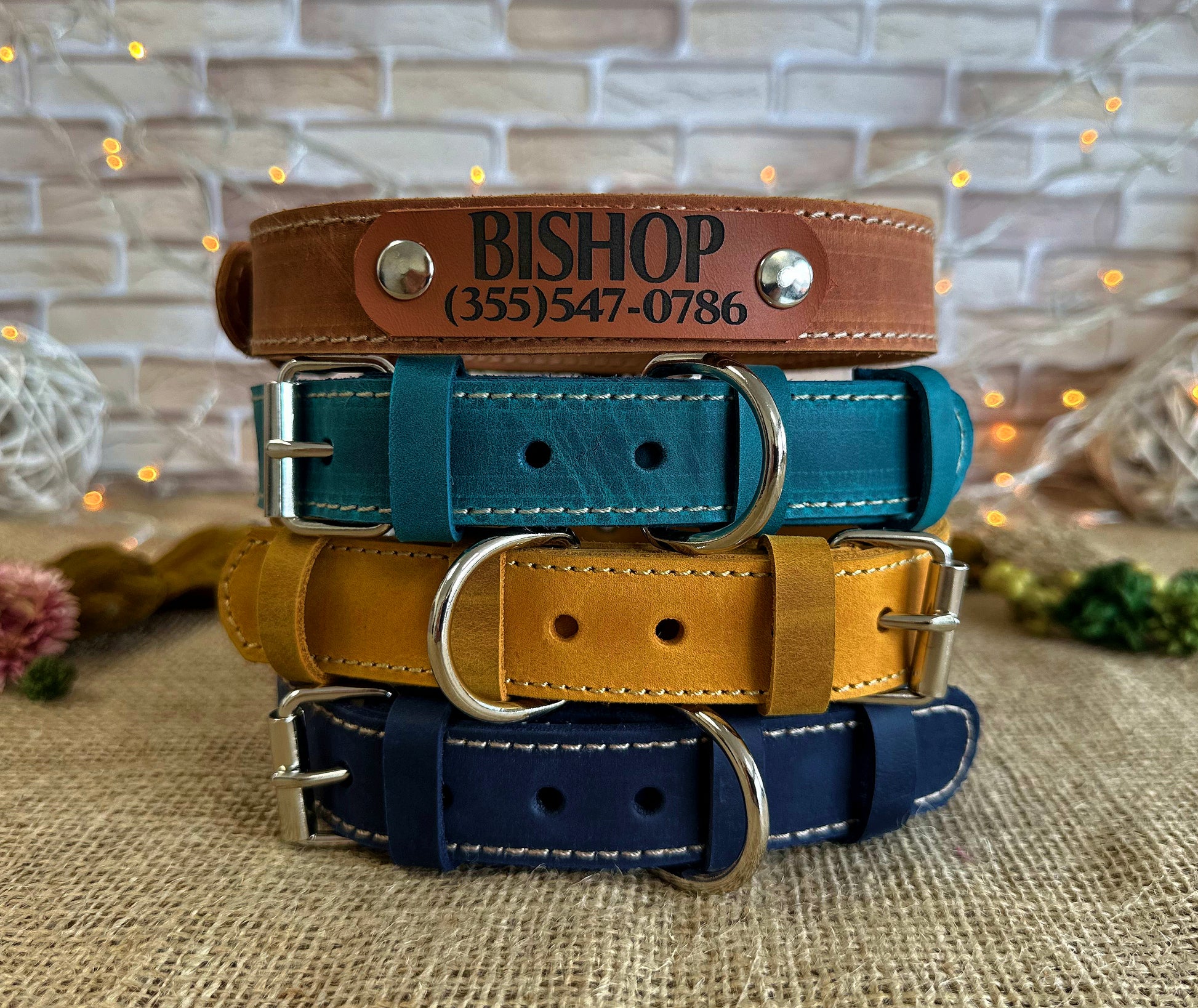 Minimalist leather collar built to last