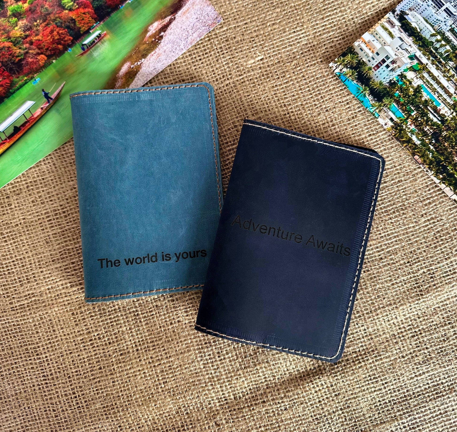 Leather passport cover as a thoughtful holiday gift
