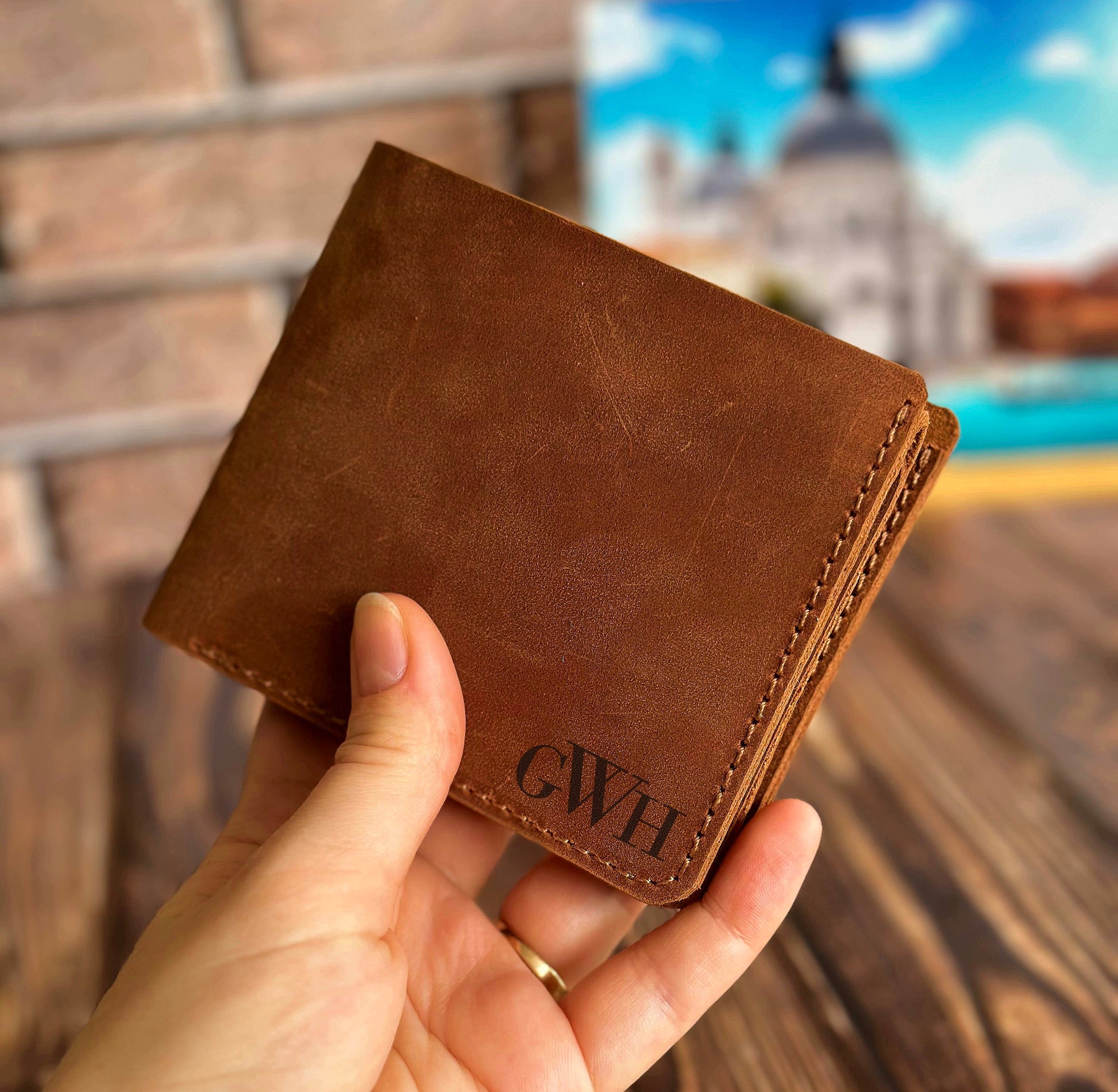 mens leather wallet