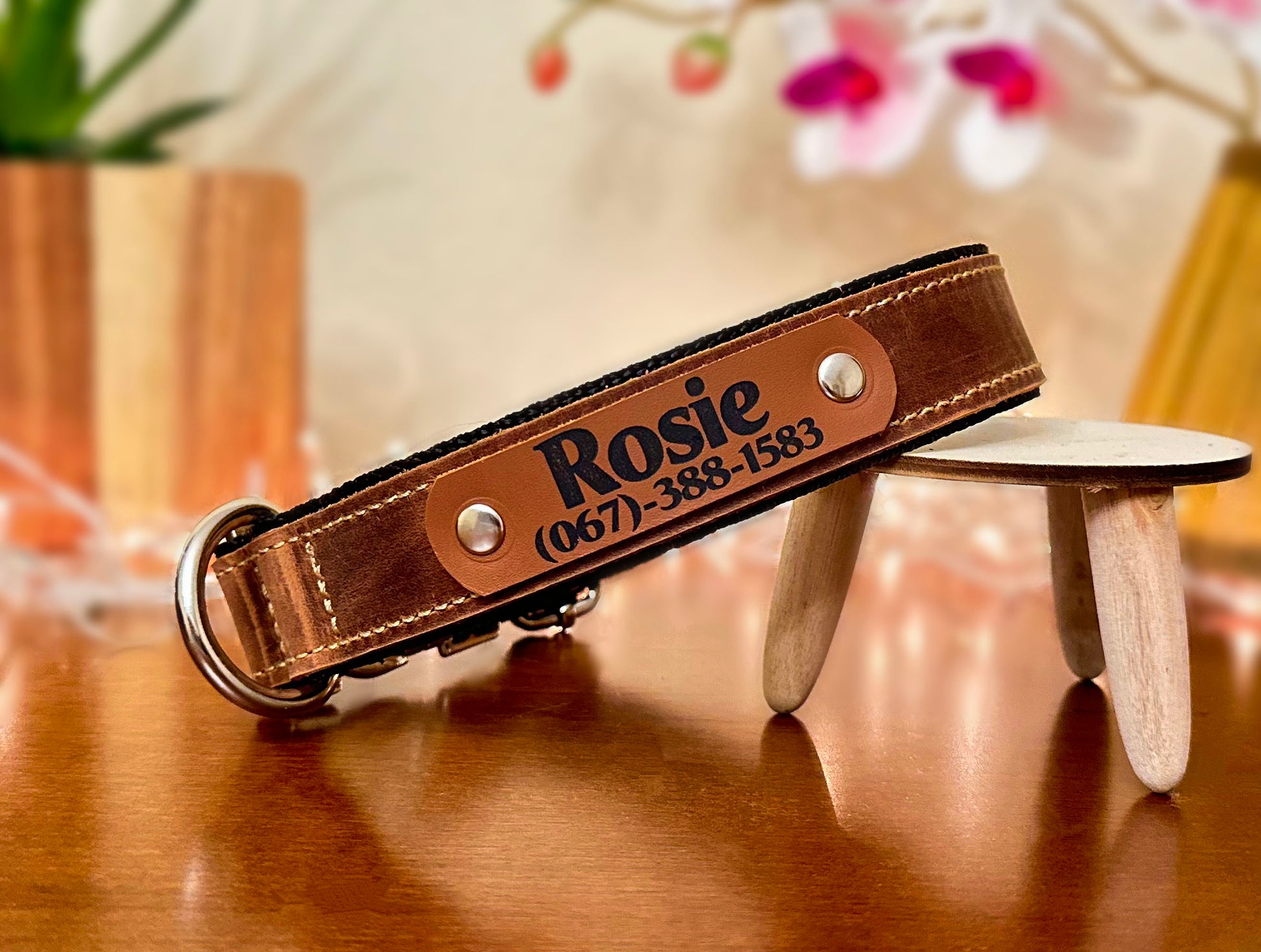 quick-release collar brown