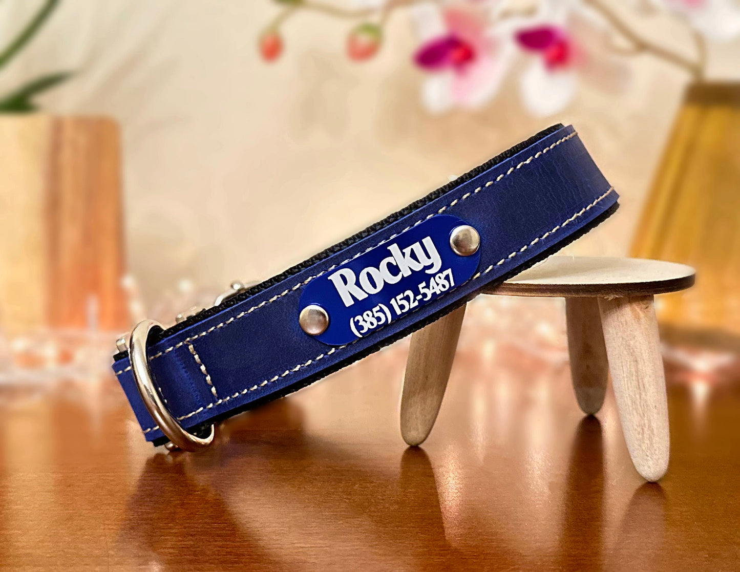 Quick-release collar dark blue