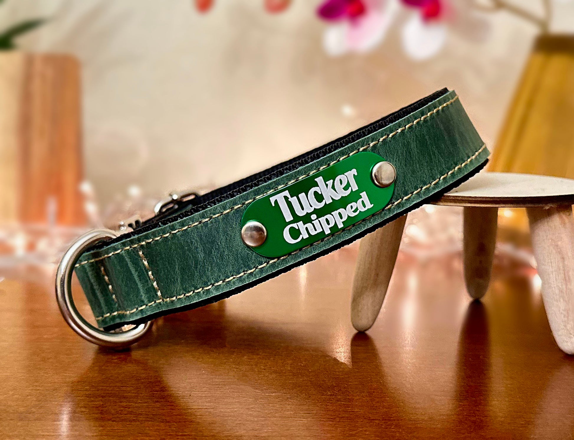 quick-release collar green