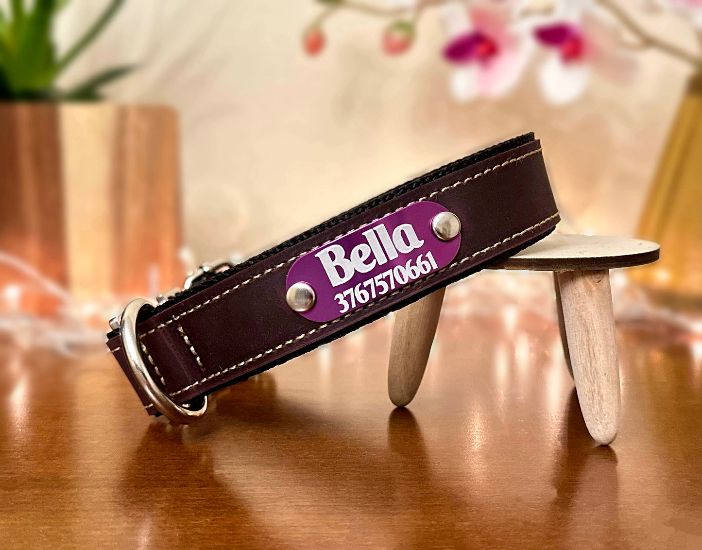 quick-release collar marsala